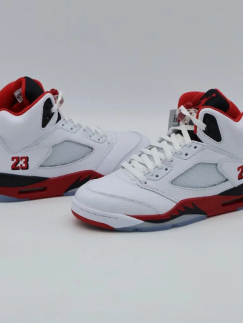 Nike Air Jordan 5 Retro OG Fire Red Black Tongue